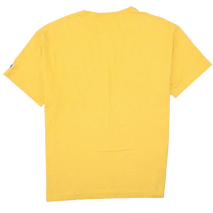 Champion Men's Yellow Methodist University Graphic T-Shirt XL