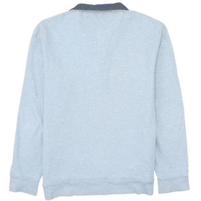 Ralph Lauren Men's Grey 1/4 Zip Mock Neck Sweatshirt M