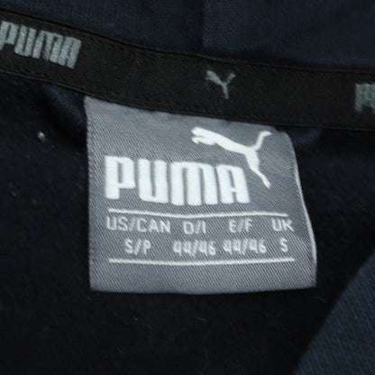 Puma Mens Black Full Zip Hoodie Size S Logo Fleece Sweatshirt