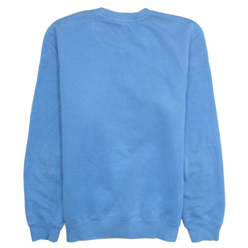 Champion Men's Blue Logo Crew Neck Fleece Sweatshirt M