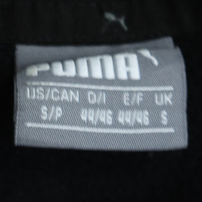 Puma Men's Black Small Pullover Hoodie with Logo Detail