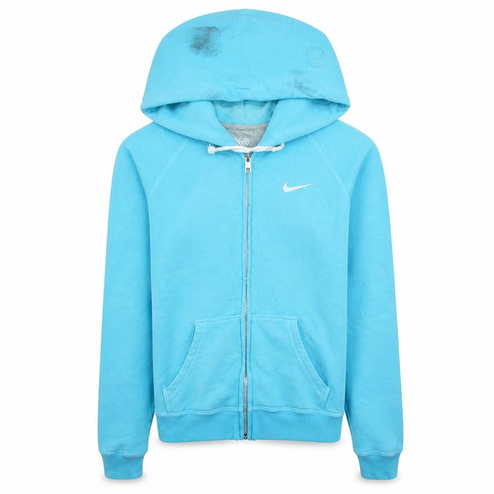 Nike Men's Blue Full Zip Hoodie Size S Athletic Dept Logo