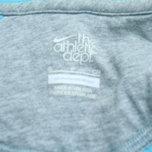 Nike Men's Blue Full Zip Hoodie Size S Athletic Dept Logo
