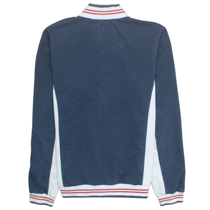 FILA Men’s Blue Full Zip Sweatshirt Jacket L Logo Sports Casual