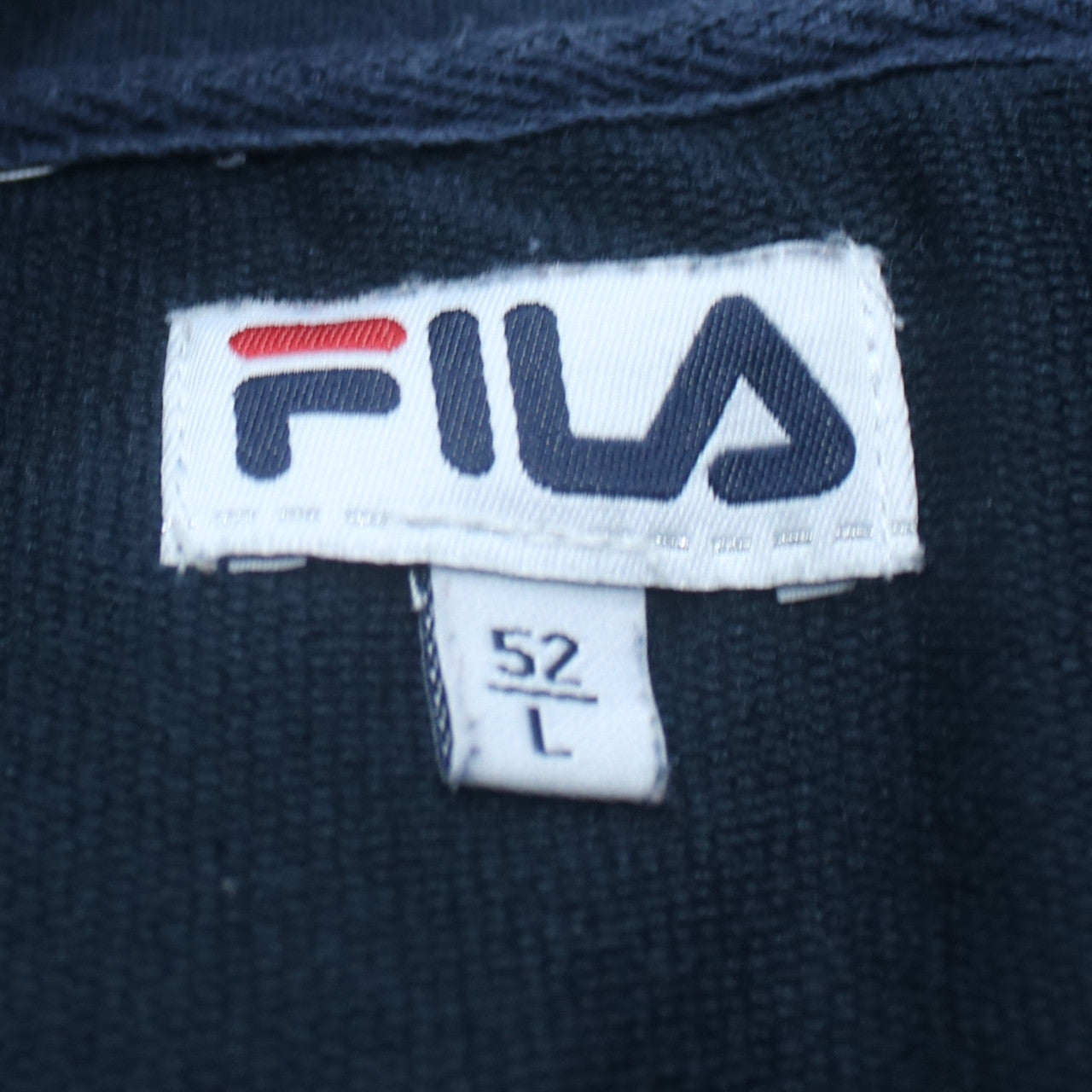 FILA Men’s Blue Full Zip Sweatshirt Jacket L Logo Sports Casual