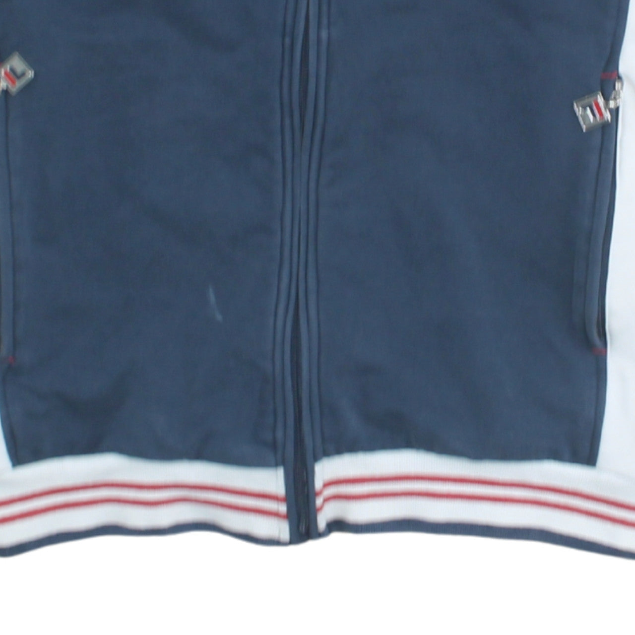 FILA Men’s Blue Full Zip Sweatshirt Jacket L Logo Sports Casual