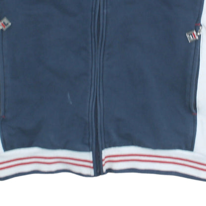 FILA Men’s Blue Full Zip Sweatshirt Jacket L Logo Sports Casual