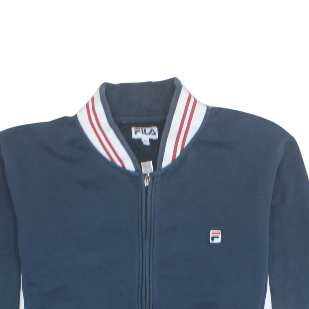 FILA Men’s Blue Full Zip Sweatshirt Jacket L Logo Sports Casual