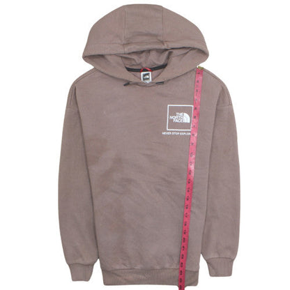 The North Face Womens Brown Pullover Hoodie S Cotton Blend