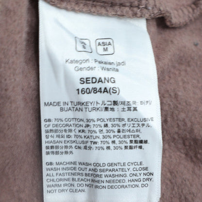 The North Face Womens Brown Pullover Hoodie S Cotton Blend