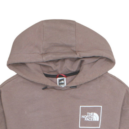 The North Face Womens Brown Pullover Hoodie S Cotton Blend