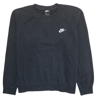 Nike Women Black XL Pullover Sweatshirt Crew Neck Logo Athletic