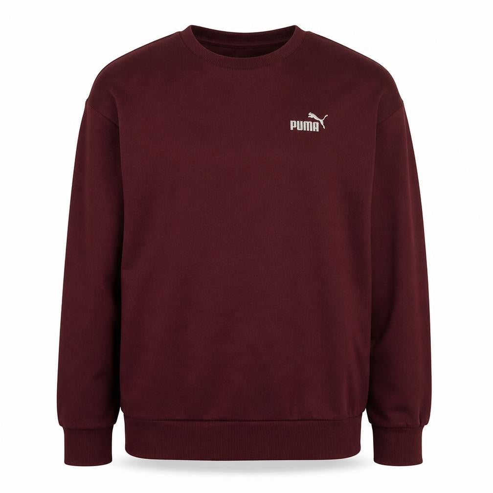 Puma Men Red Crew Neck Pullover Sweatshirt Size M