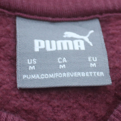 Puma Men Red Crew Neck Pullover Sweatshirt Size M