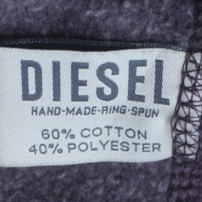 Diesel Mens Purple Full Zip Hoodie 2XL Classic Hooded Sweatshirt
