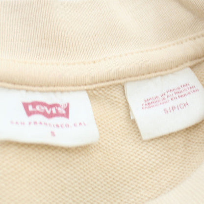 Levi's Men's Beige Crew Neck Pullover Sweatshirt S Regular Fit