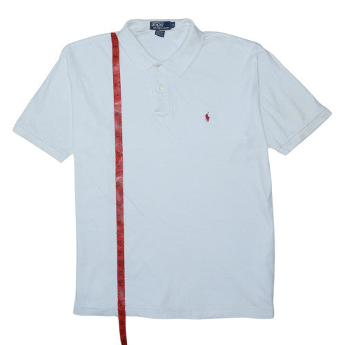 Ralph Lauren Men's White Cotton Short Sleeve Polo Shirt XL