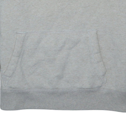 Hollister Men’s Brown Grey Pullover Hoodie M Logo Fleece Sweatshirt
