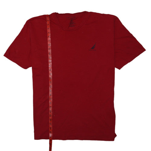 Nautica Men's Red Crew Neck Short Sleeve Graphic T-Shirt XXL