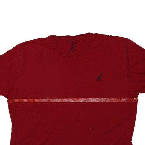 Nautica Men's Red Crew Neck Short Sleeve Graphic T-Shirt XXL