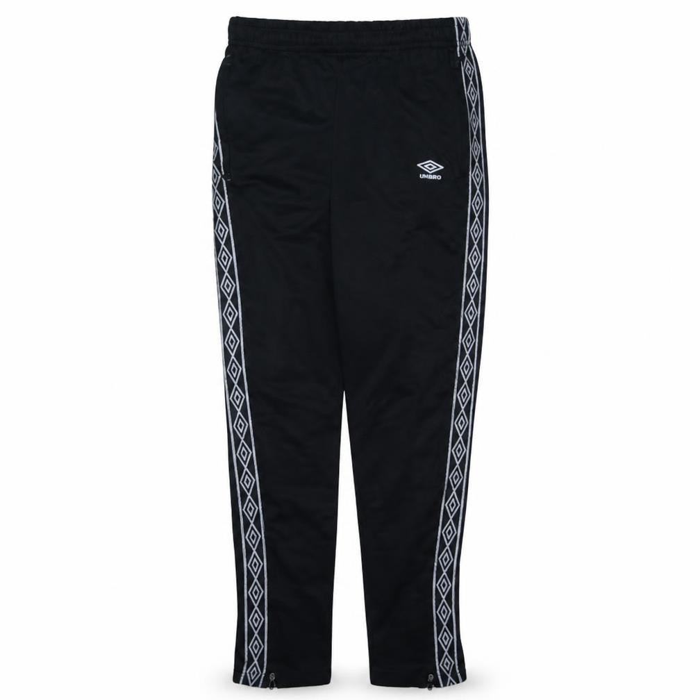 Umbro Men's Black XL Track Pants with Side Stripe and Zip Pockets