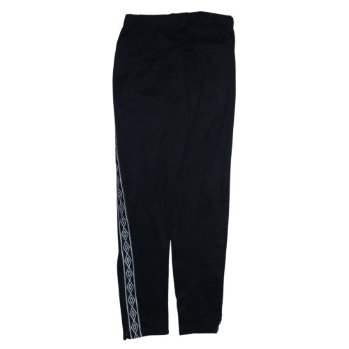 Umbro Men's Black XL Track Pants with Side Stripe and Zip Pockets