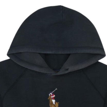 Polo Ralph Lauren Men's Black Embroidered Pullover Hoodie M
