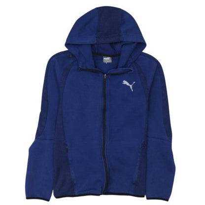 Puma Men's Blue Full Zip Hoodie Size M Sportswear