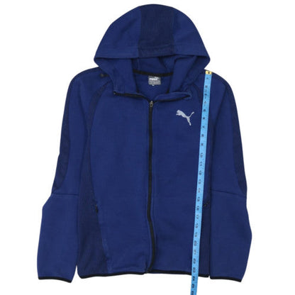 Puma Men's Blue Full Zip Hoodie Size M Sportswear