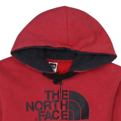 The North Face Men's Red Full Zip Hoodie M Fleece Outdoor