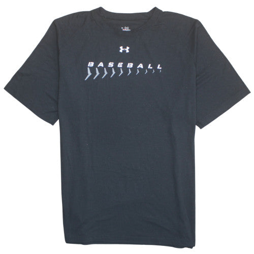 Under Armour Men's Black XL HeatGear Baseball T-Shirt