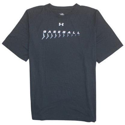 Under Armour Men's Black XL HeatGear Baseball T-Shirt