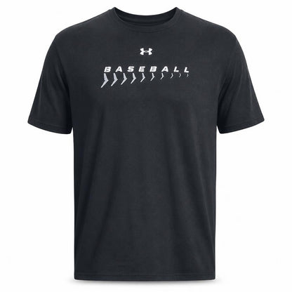 Under Armour Men's Black XL HeatGear Baseball T-Shirt