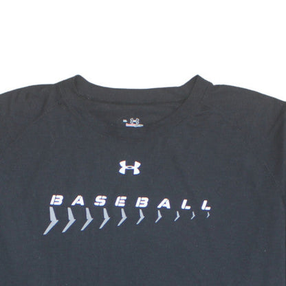 Under Armour Men's Black XL HeatGear Baseball T-Shirt