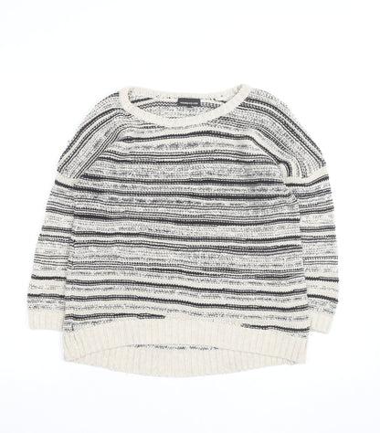 Warehouse Women’s Multicoloured Knit Striped Pullover Jumper Size 12