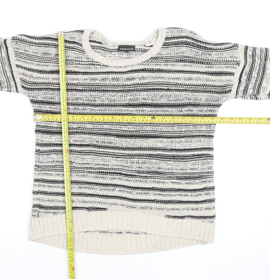 Warehouse Women’s Multicoloured Knit Striped Pullover Jumper Size 12