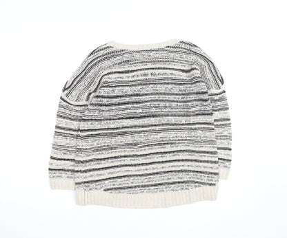 Warehouse Women’s Multicoloured Knit Striped Pullover Jumper Size 12