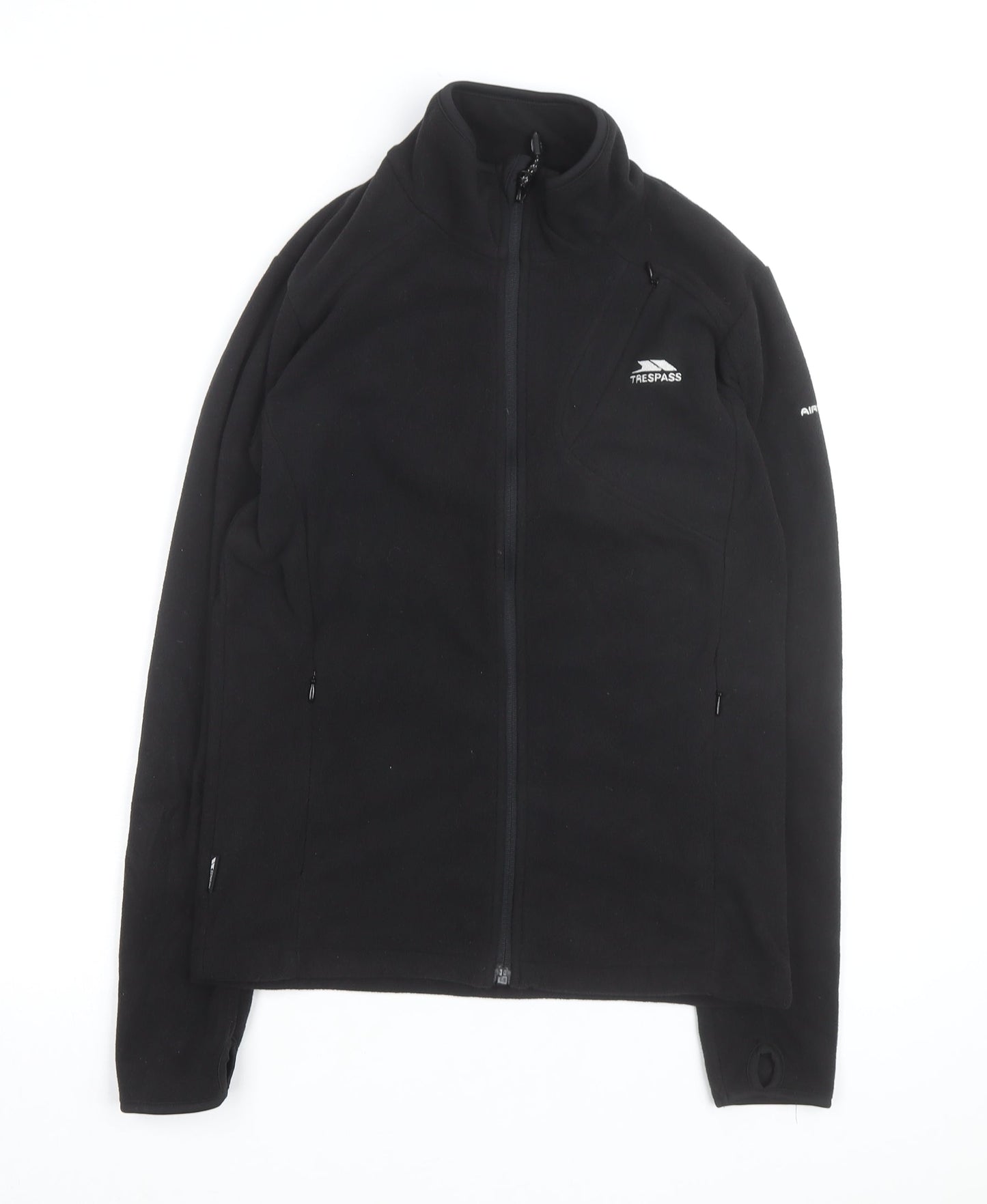 Trespass Womens Black Fleece Full Zip Jacket Size 10 Regular Fit