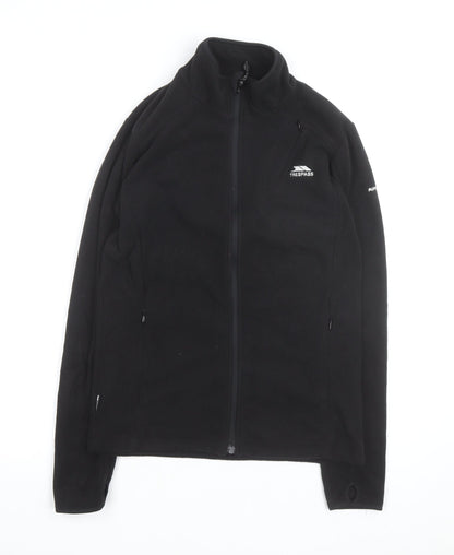 Trespass Womens Black Fleece Full Zip Jacket Size 10 Regular Fit