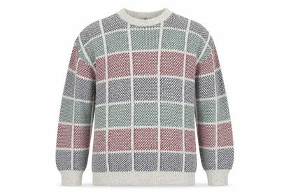 American Edition Men's Multicoloured XL Chunky Knit Cotton Jumper