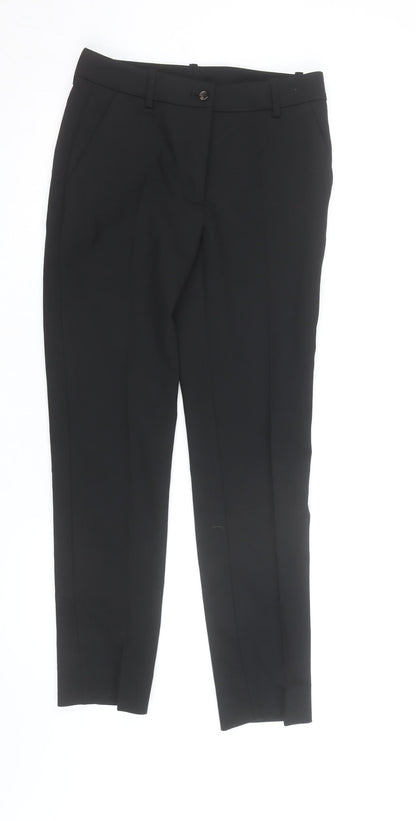 ROSSO35 Women's Black Slim Fit Tailored Trousers Size 12