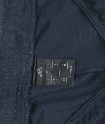 Adidas Men's Blue Track Pants L Tapered Fit AEROREADY Activewear