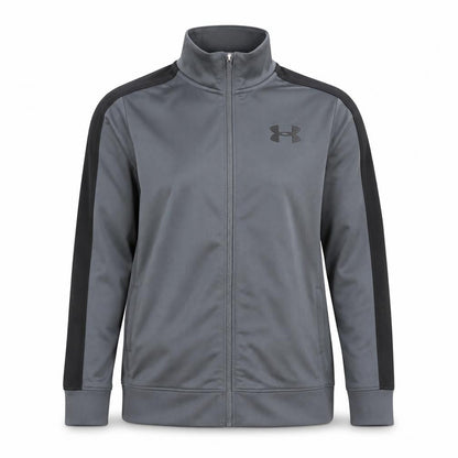 Under Armour Girls Grey Medium Full Zip Track Jacket Teen Sportswear