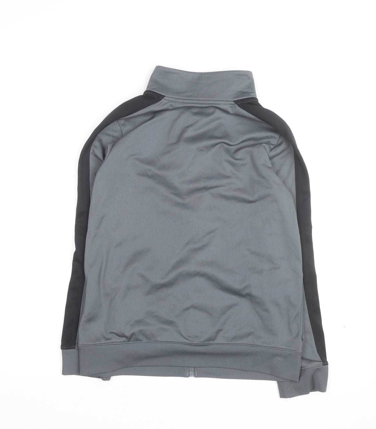 Under Armour Girls Grey Medium Full Zip Track Jacket Teen Sportswear