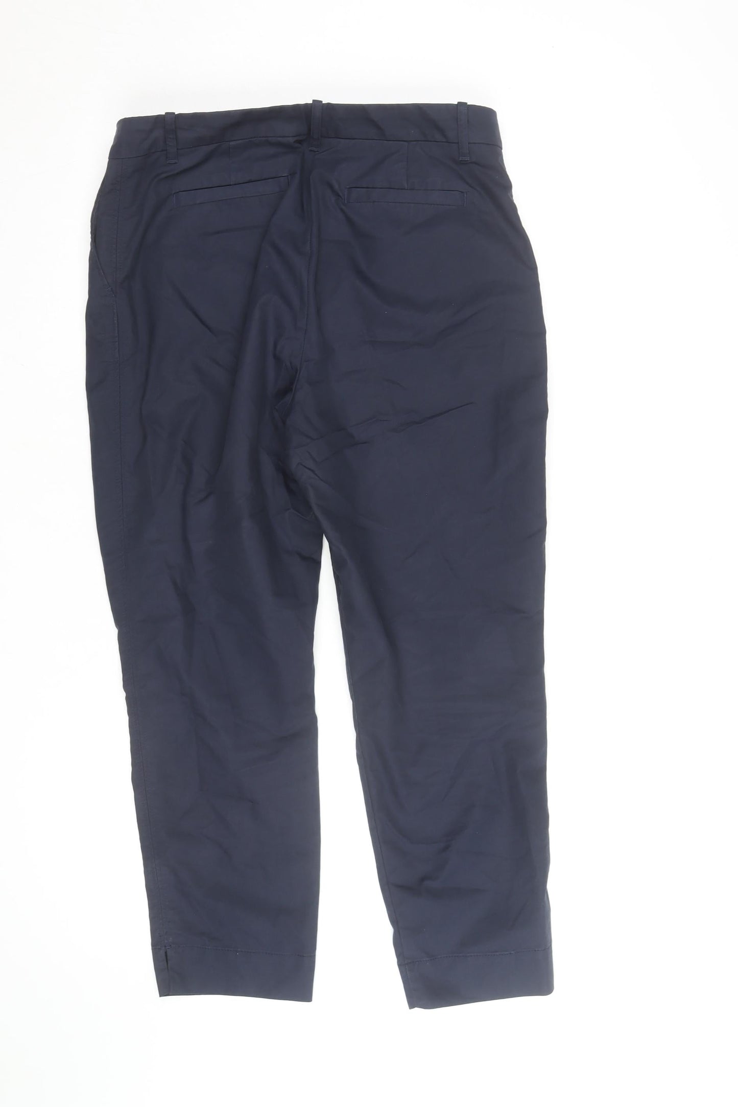 Marks and Spencer Women’s Navy Chino Trousers Size 14 Regular Fit