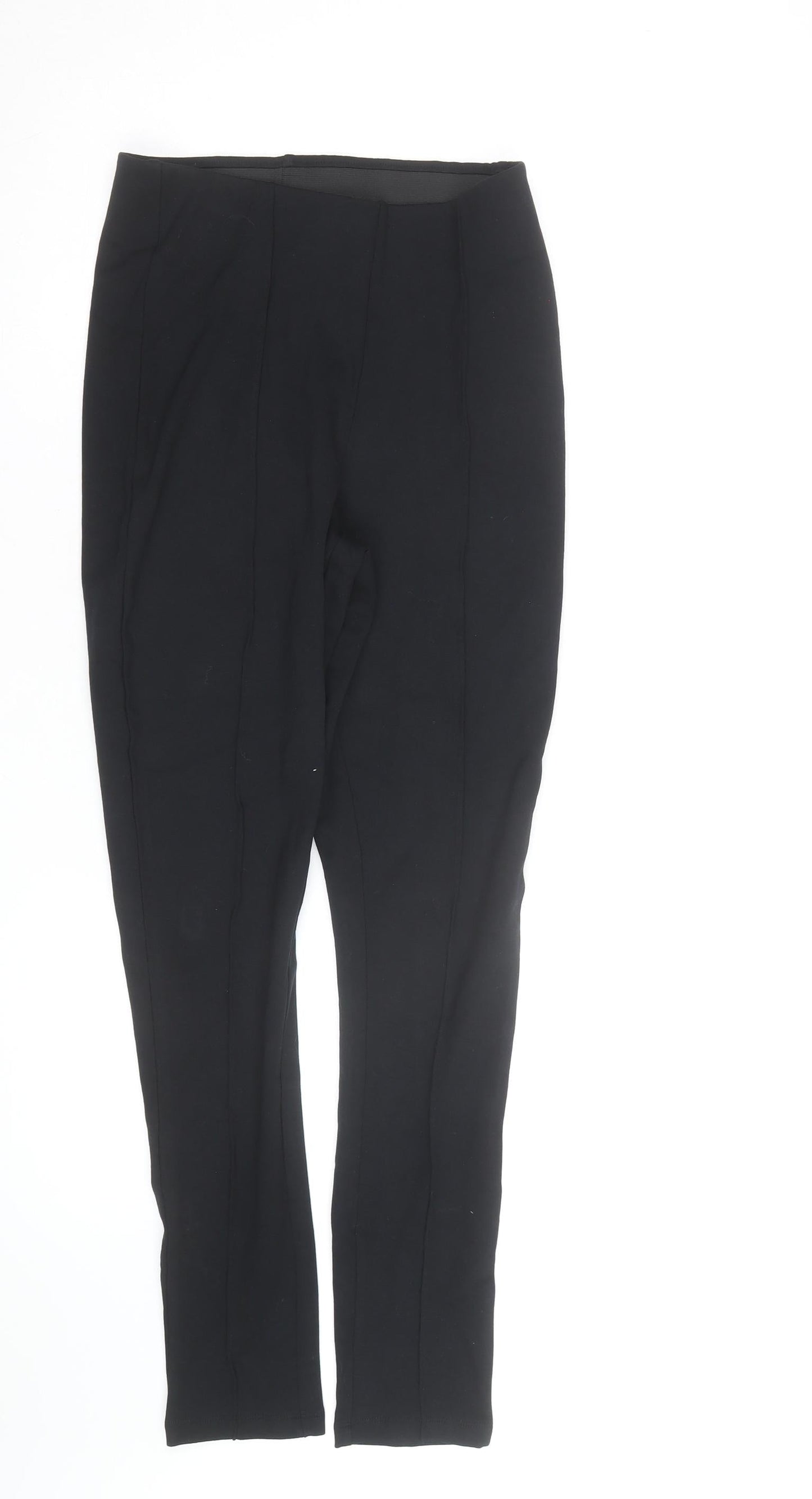 Dunnes Stores Womens Black Slim Leg Stretch Jersey Trousers S