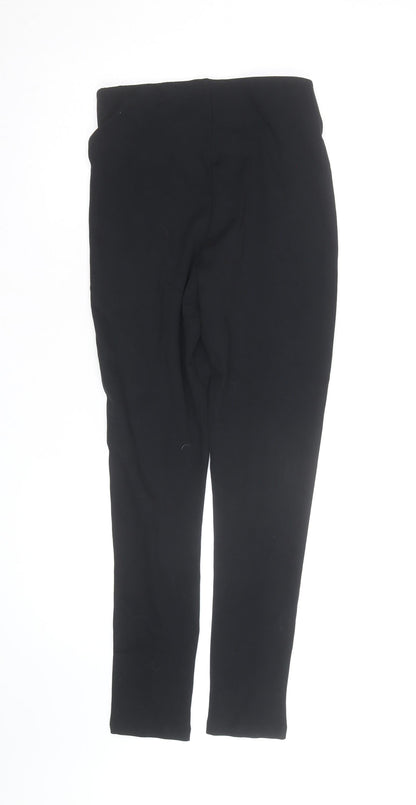 Dunnes Stores Womens Black Slim Leg Stretch Jersey Trousers S