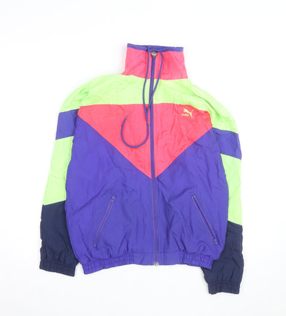 Puma Womens Multicoloured 80s Retro Windbreaker Jacket Size 12