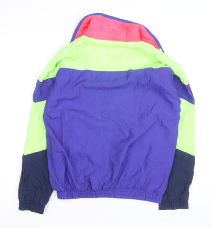 Puma Womens Multicoloured 80s Retro Windbreaker Jacket Size 12