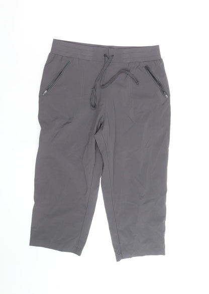 Mountain Warehouse Women Grey Size 12 Capri Hiking Trousers